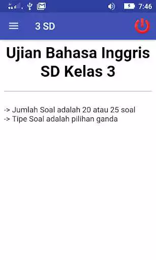 Play Ujian Bahasa Inggris 3 SD  and enjoy Ujian Bahasa Inggris 3 SD with UptoPlay