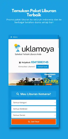 Play Uklamoya : Booking Paket Liburan, Hotel,  Wisata  and enjoy Uklamoya : Booking Paket Liburan, Hotel,  Wisata with UptoPlay