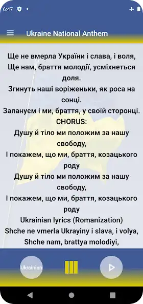 Play Ukraine National Anthem as an online game Ukraine National Anthem with UptoPlay