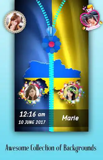 Play Ukrain Flag Zipper Lock Screen  and enjoy Ukrain Flag Zipper Lock Screen with UptoPlay