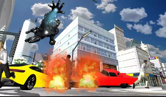 Play Ultimate Flying Iron Crime City 2018