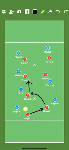 Play Ultimate Frisbee Tactic Board  and enjoy Ultimate Frisbee Tactic Board with UptoPlay