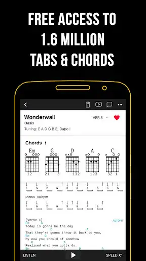 Play Ultimate Guitar: Chords  Tabs as an online game Ultimate Guitar: Chords  Tabs with UptoPlay