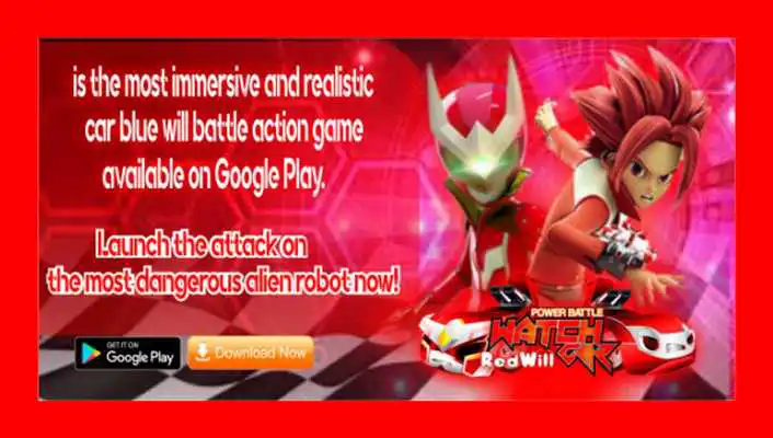 Play Ultimate Super Watch Car Red Battle