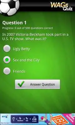 Play Ultimate WAGs Quiz