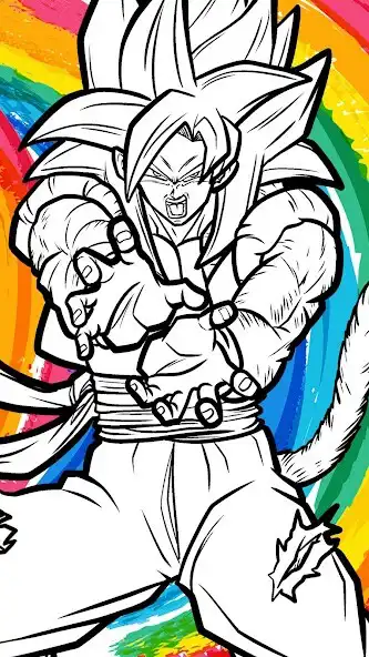 Play Ultra Instinct Coloring Book as an online game Ultra Instinct Coloring Book with UptoPlay