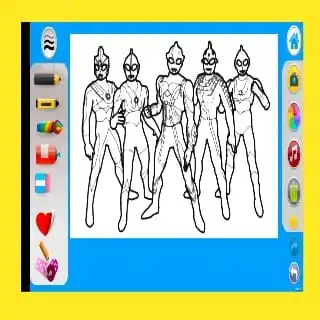 Play Ultraman coloring book  and enjoy Ultraman coloring book with UptoPlay