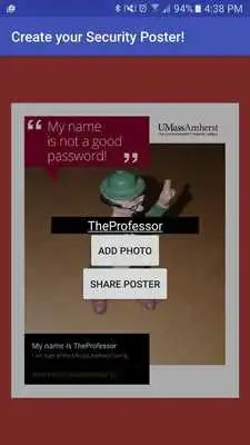 Play UMass Amherst InfoSec Poster