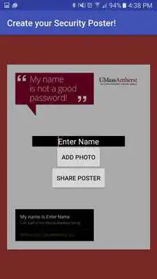 Play UMass Amherst InfoSec Poster