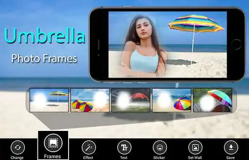 Play Umbrella Photo Frames - rainy expose selfie editor  and enjoy Umbrella Photo Frames - rainy expose selfie editor with UptoPlay