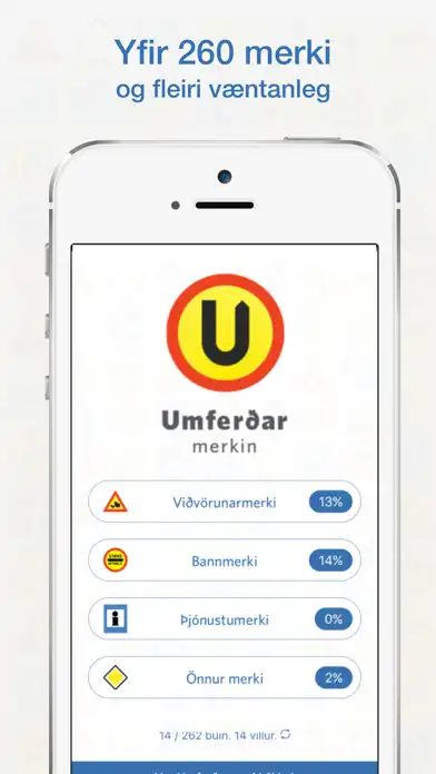 Play Umferðarmerkin as an online game Umferðarmerkin with UptoPlay