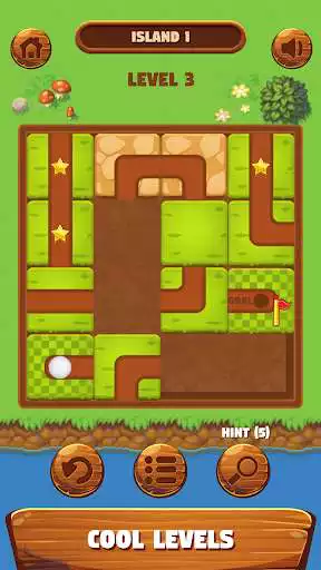 Play Unblock Golf Ball - Slide Puzzle  and enjoy Unblock Golf Ball - Slide Puzzle with UptoPlay