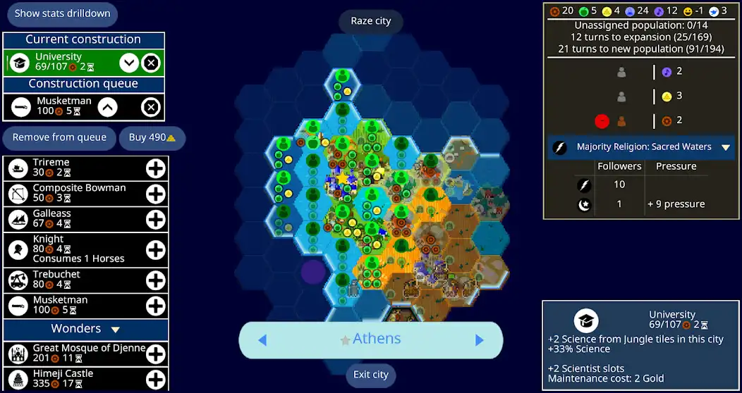 Play Unciv as an online game Unciv with UptoPlay