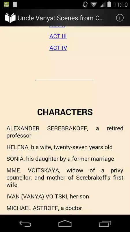 Play Uncle Vanya