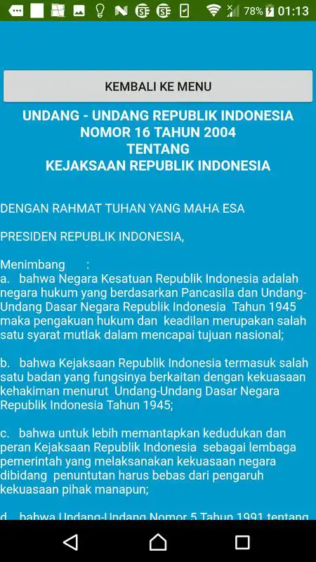 Play Undang-Undang Kejaksaan RI
