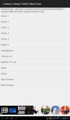 Play Undang-undang Tindak Pidana Suap