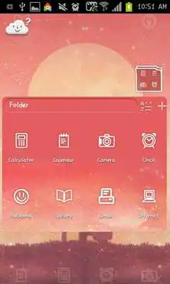 Play Under Moon GO launcher theme
