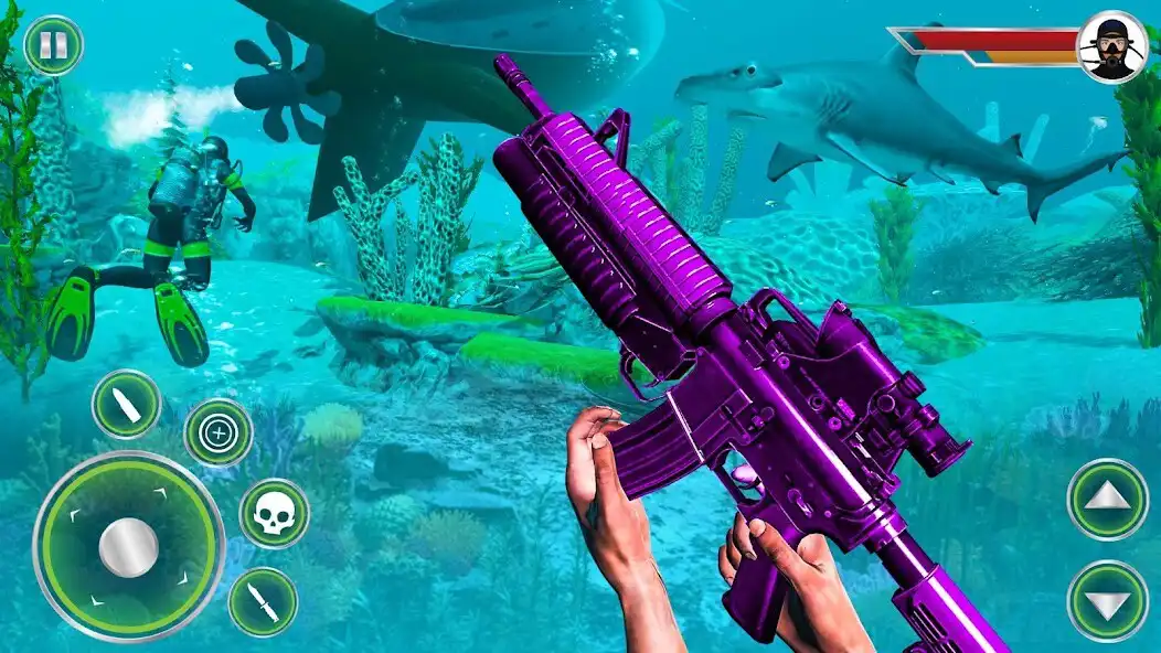 Play Underwater Counter Terrorist: Shooting Strike Game as an online game Underwater Counter Terrorist: Shooting Strike Game with UptoPlay