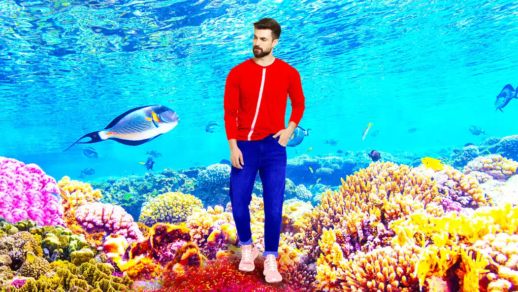 Play Underwater Garden Photo Editor as an online game Underwater Garden Photo Editor with UptoPlay