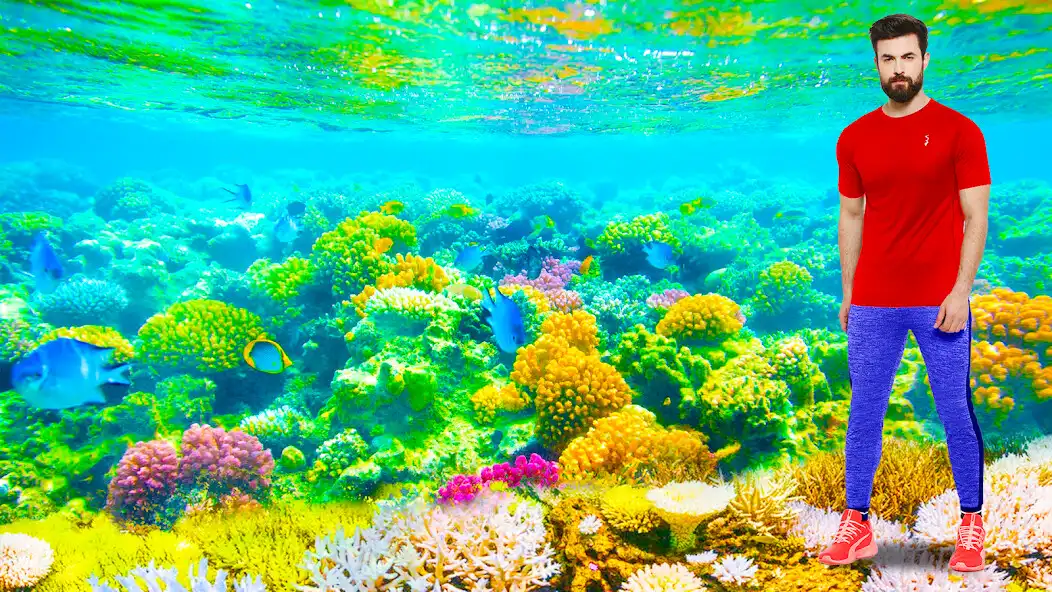 Play Underwater Garden Pics Editor as an online game Underwater Garden Pics Editor with UptoPlay