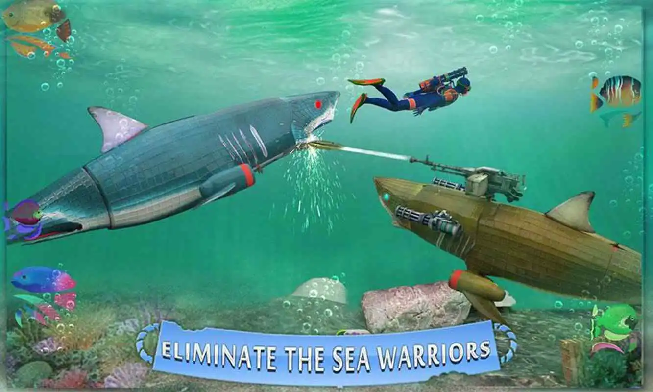 Play Underwater Robot Shark Hunting