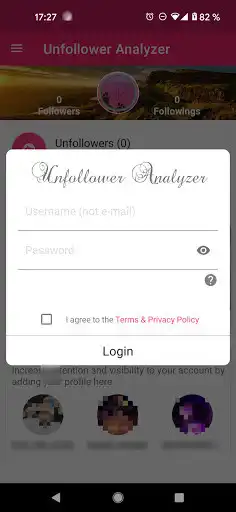 Play Unfollowers & Ghost Followers (Follower Analysis)  and enjoy Unfollowers & Ghost Followers (Follower Analysis) with UptoPlay