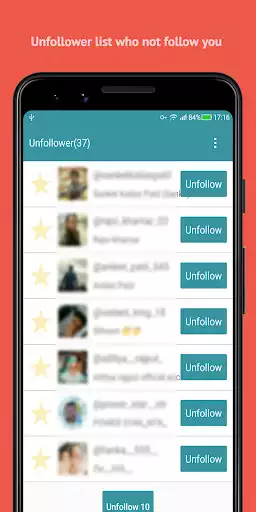 Play Unfollow Users Cleaner for insta as an online game Unfollow Users Cleaner for insta with UptoPlay