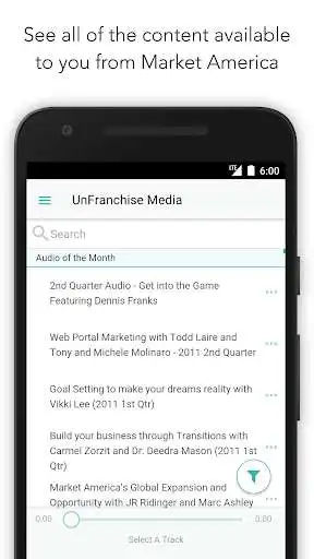 Play APK UnFranchise Media  and enjoy UnFranchise Media with UptoPlay com.marketamerica.ufmedia