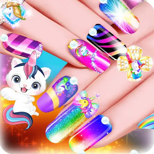 Play Unicorn Acrylic Nails Makeover APK