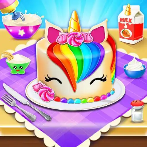 Play Unicorn Cake Baking Games APK