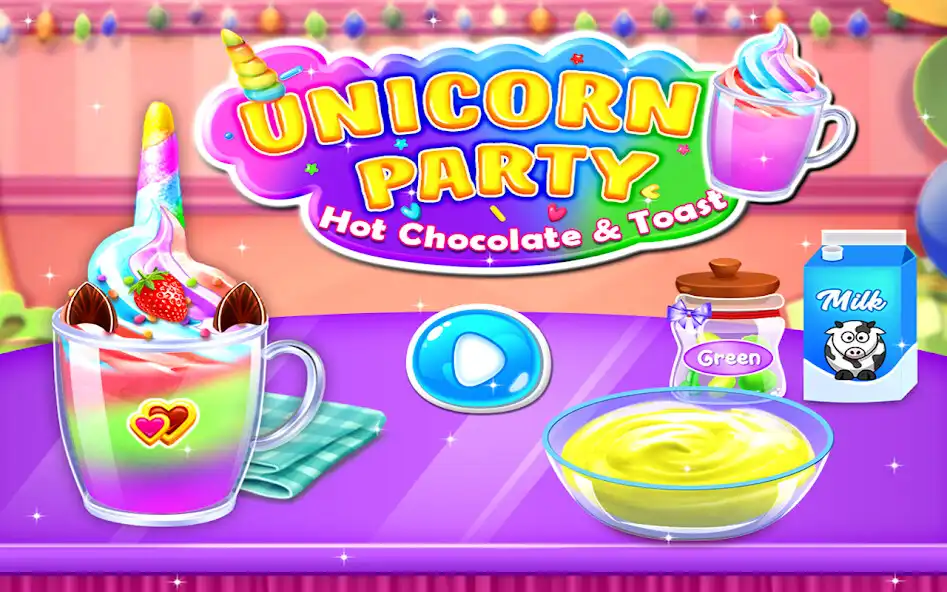 Play Unicorn Chocolate Toast Party  and enjoy Unicorn Chocolate Toast Party with UptoPlay