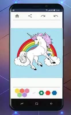 Play Unicorn Coloring Book - Color By Number