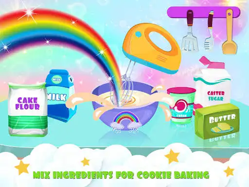 Play Unicorn Cookie Baker Kitchen as an online game Unicorn Cookie Baker Kitchen with UptoPlay