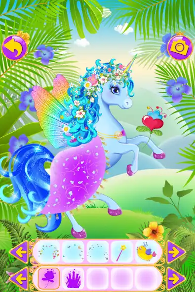 Play Unicorn Dress Up - Girls Games as an online game Unicorn Dress Up - Girls Games with UptoPlay