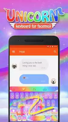 Play Unicorn Emoji Keyboard Theme