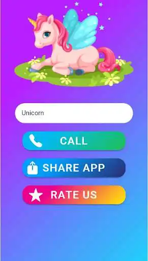 Play Unicorn Fake Call -princess unicorn doll as an online game Unicorn Fake Call -princess unicorn doll with UptoPlay