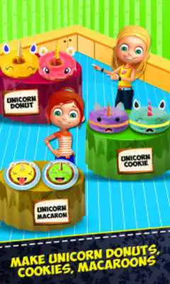 Play Unicorn Foods Bakery! Macaron Cookies  Donuts