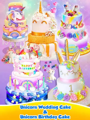 Play Unicorn Food - Sweet Rainbow Cake Desserts Bakery