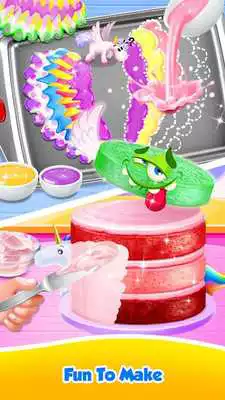 Play Unicorn Food - Sweet Rainbow Cake Desserts Bakery