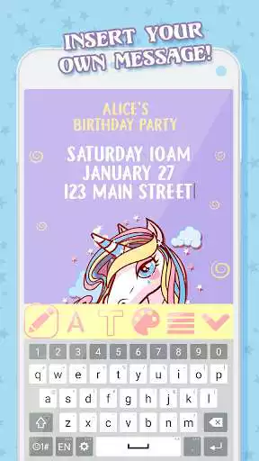 Play Unicorn Invitations