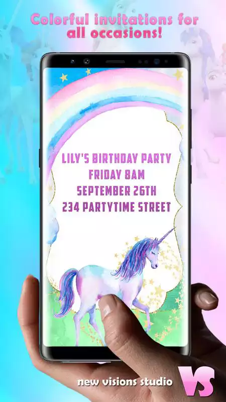 Play Unicorn Invitations