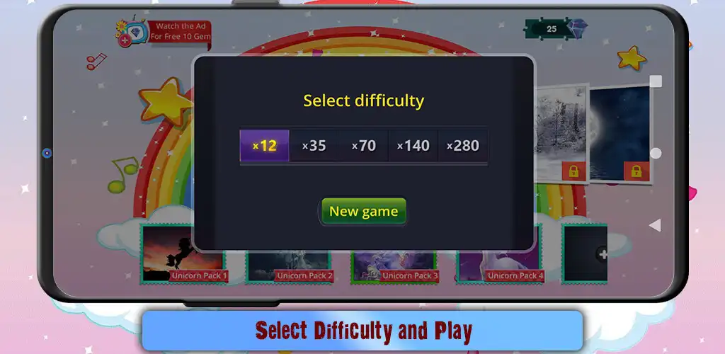 Play Unicorn Jigsaw Puzzle Game as an online game Unicorn Jigsaw Puzzle Game with UptoPlay