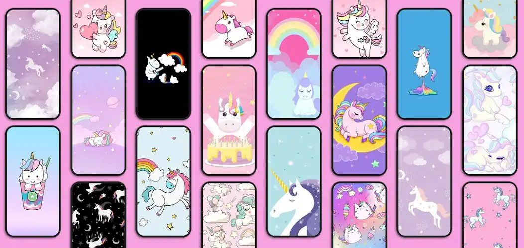Play Unicorn Kawaii Wallpaper  and enjoy Unicorn Kawaii Wallpaper with UptoPlay
