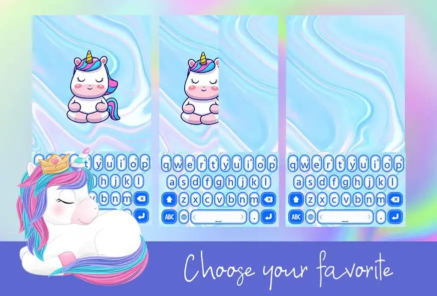 Play Unicorn Keyboard Theme as an online game Unicorn Keyboard Theme with UptoPlay
