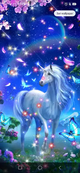 Play Unicorn Live Wallpaper Glitter as an online game Unicorn Live Wallpaper Glitter with UptoPlay