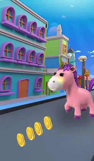 Play Unicorn Magical Running Mania as an online game Unicorn Magical Running Mania with UptoPlay