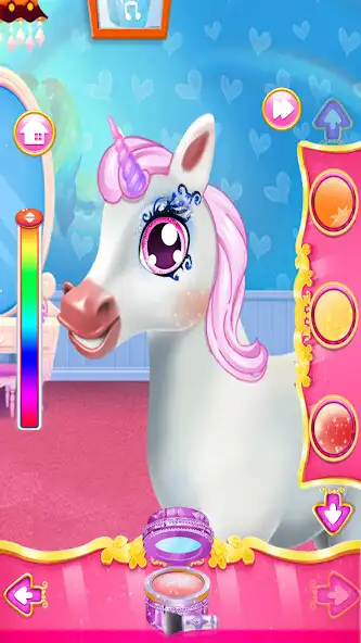 Play Unicorn Makeup And Hair Salon as an online game Unicorn Makeup And Hair Salon with UptoPlay