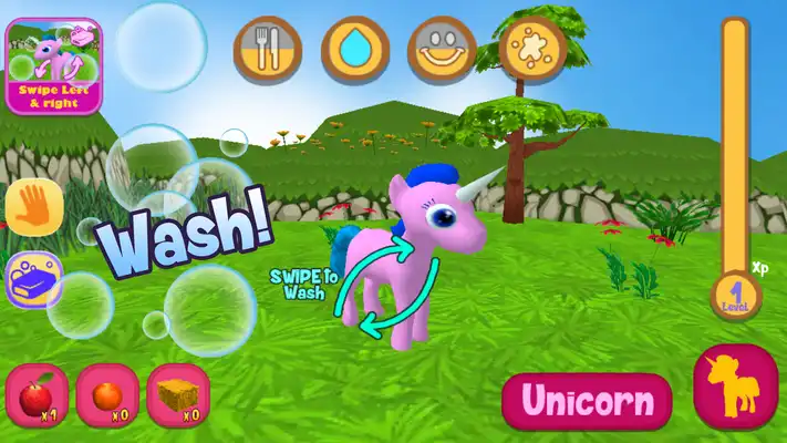 Play Unicorn Pony Pet Care