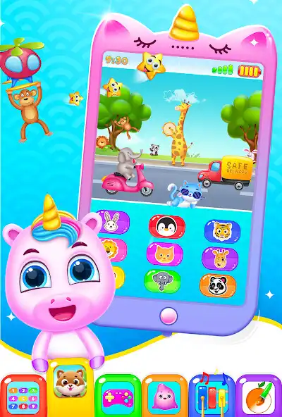 Play Unicorn preschool baby phone  and enjoy Unicorn preschool baby phone with UptoPlay