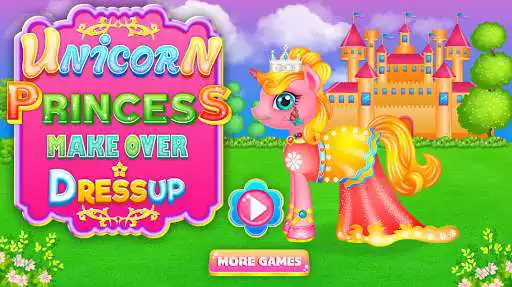 Play Unicorn Princess Makeover and Dress up-Girl Games  and enjoy Unicorn Princess Makeover and Dress up-Girl Games with UptoPlay